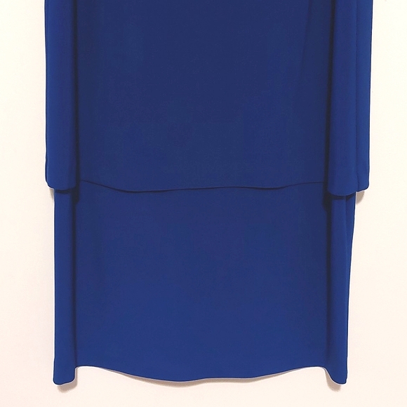 Joseph Ribkoff Women's Royal Blue Lightweight Layered Sheath Dress NWOT Size 8 - Picture 4 of 13